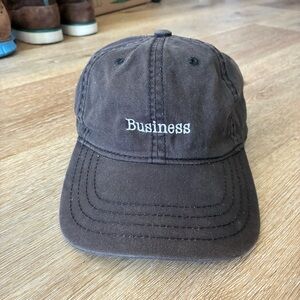 Vintage Distressed Dad Hat Business Party Cap Adjustable Cotton Black